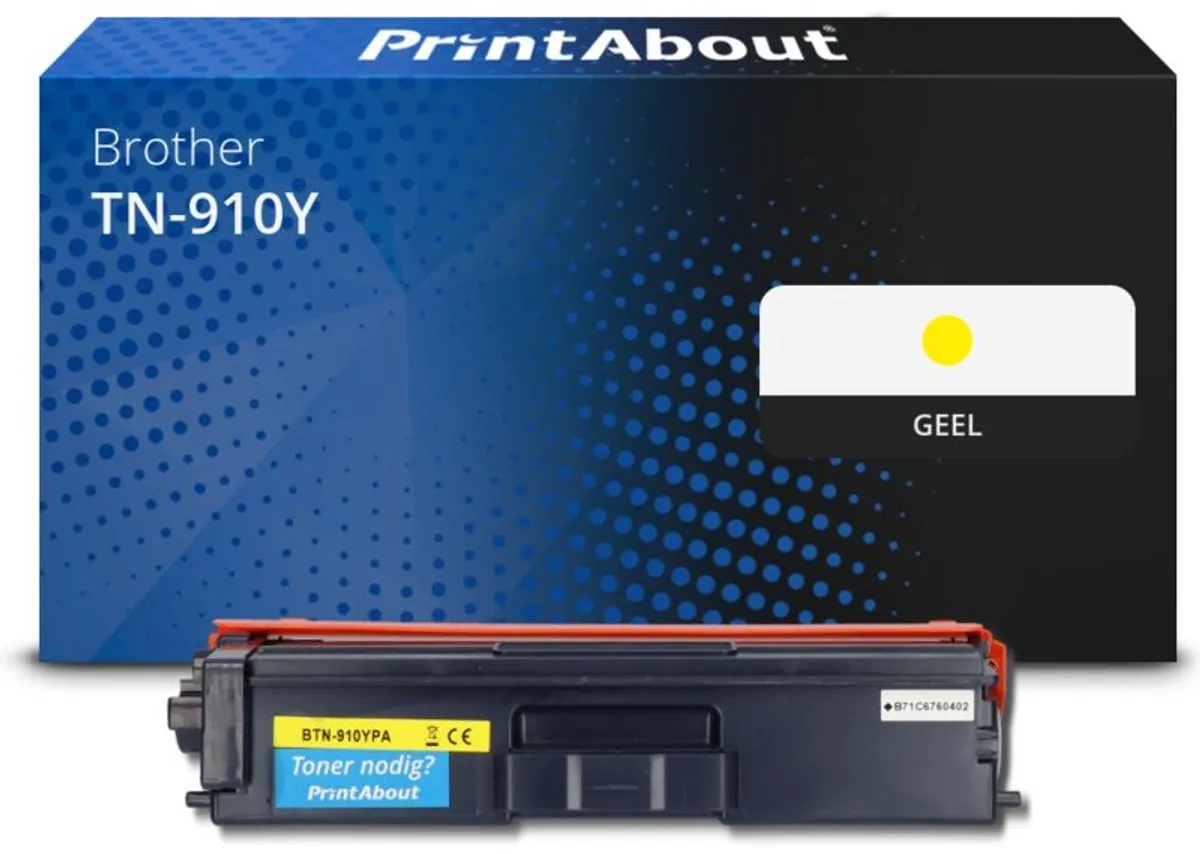 PrintAbout Brother TN-910Y Toner Geel