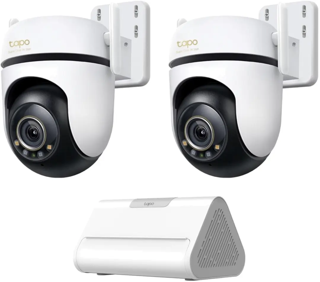 Tapo C530WS Beveiligingscamera Buiten 2-pack + H500 CentralHub