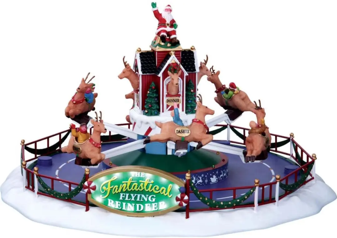 Lemax Reindeer On Holiday Kerstfiguur - Met 4.5V Adaptor - afbeelding 3 van 3