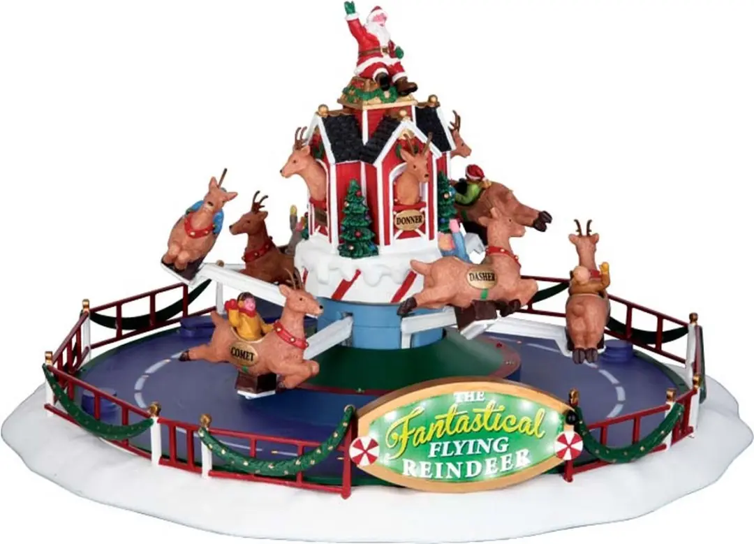 Lemax Reindeer On Holiday Kerstfiguur
