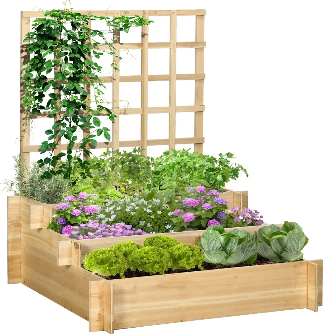 Outsunny Multifunctioneel Tuinbed