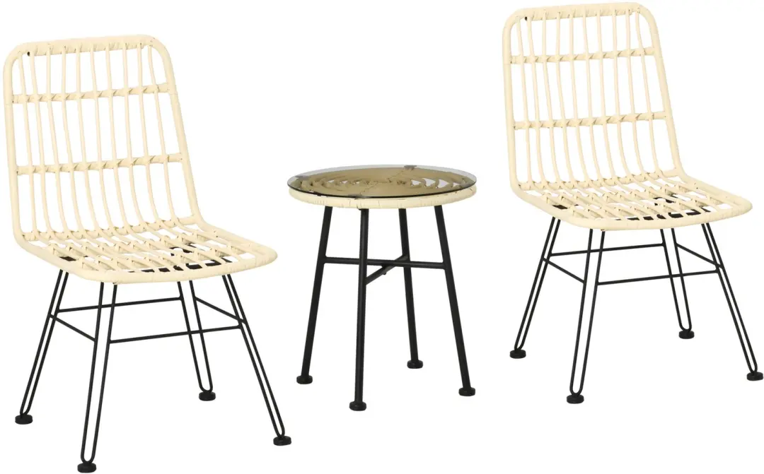 Outsunny Rattan Bistro Set