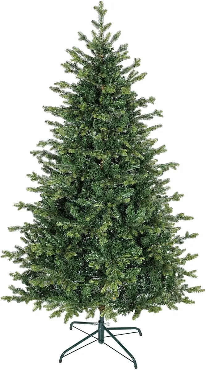 HOMCOM Kunstkerstboom 180 cm, Realistische kerstboom met 1660 beweegbare takken,