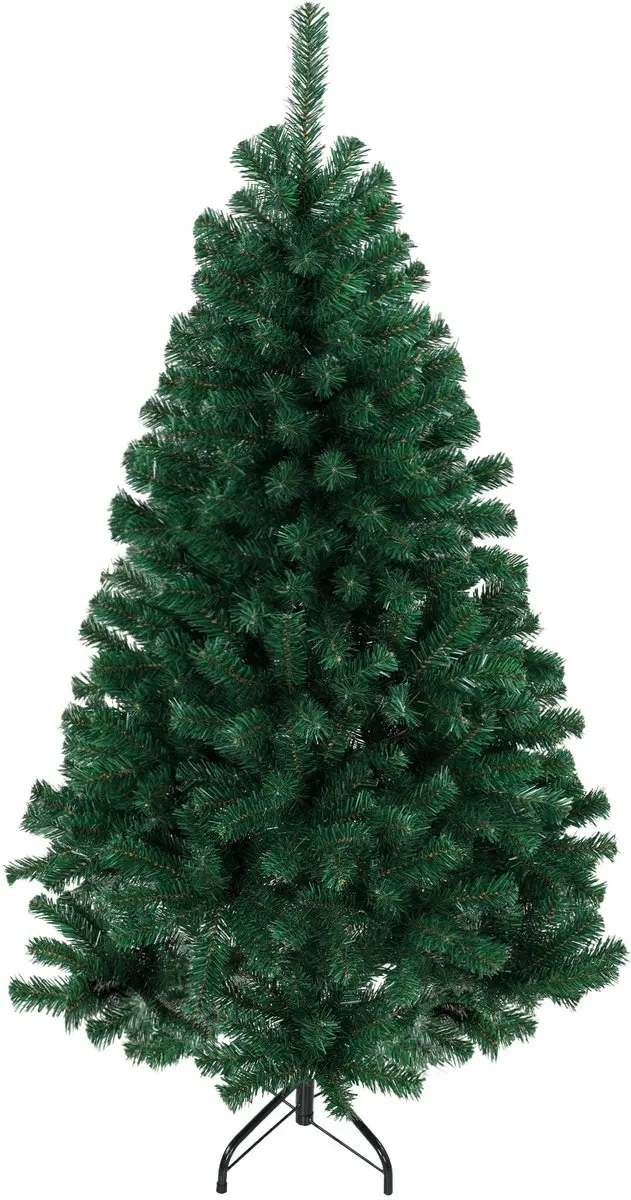 HOMCOM Kunstkerstboom 150 cm, kerstboom met 420 realistische, beweegbare takken,