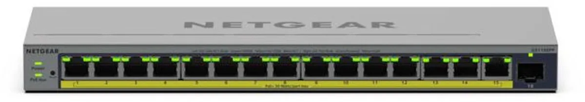 Netgear GS116EPP Smart Managed Switch 16 PoE-poorten - 231W