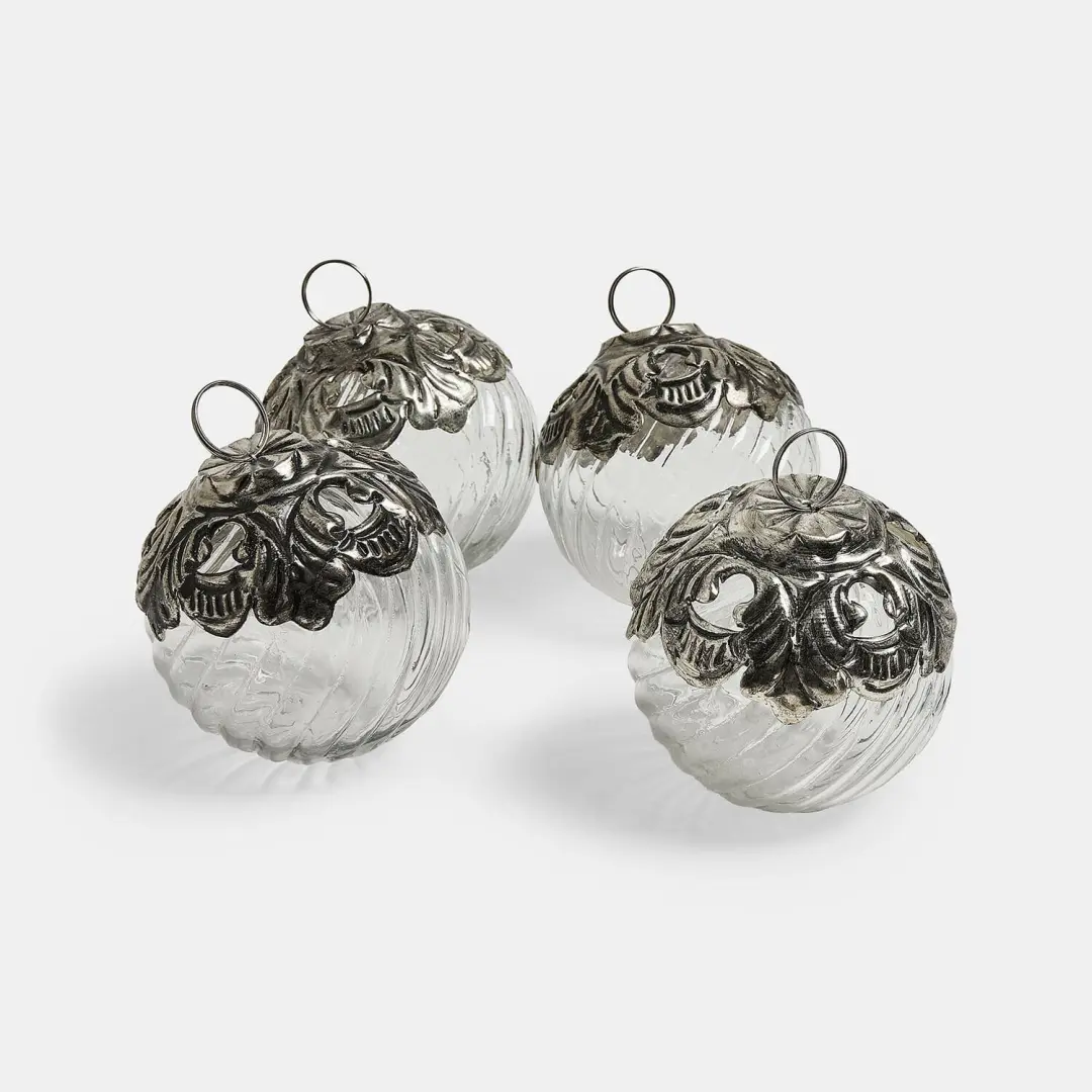 Loberon Kerstbal Valévoise set van 4