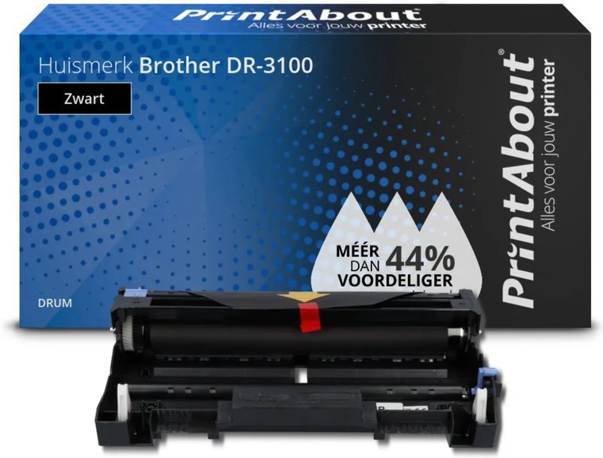 PrintAbout Brother DR-3100 Drum - 25.000 pagina's - Zwart