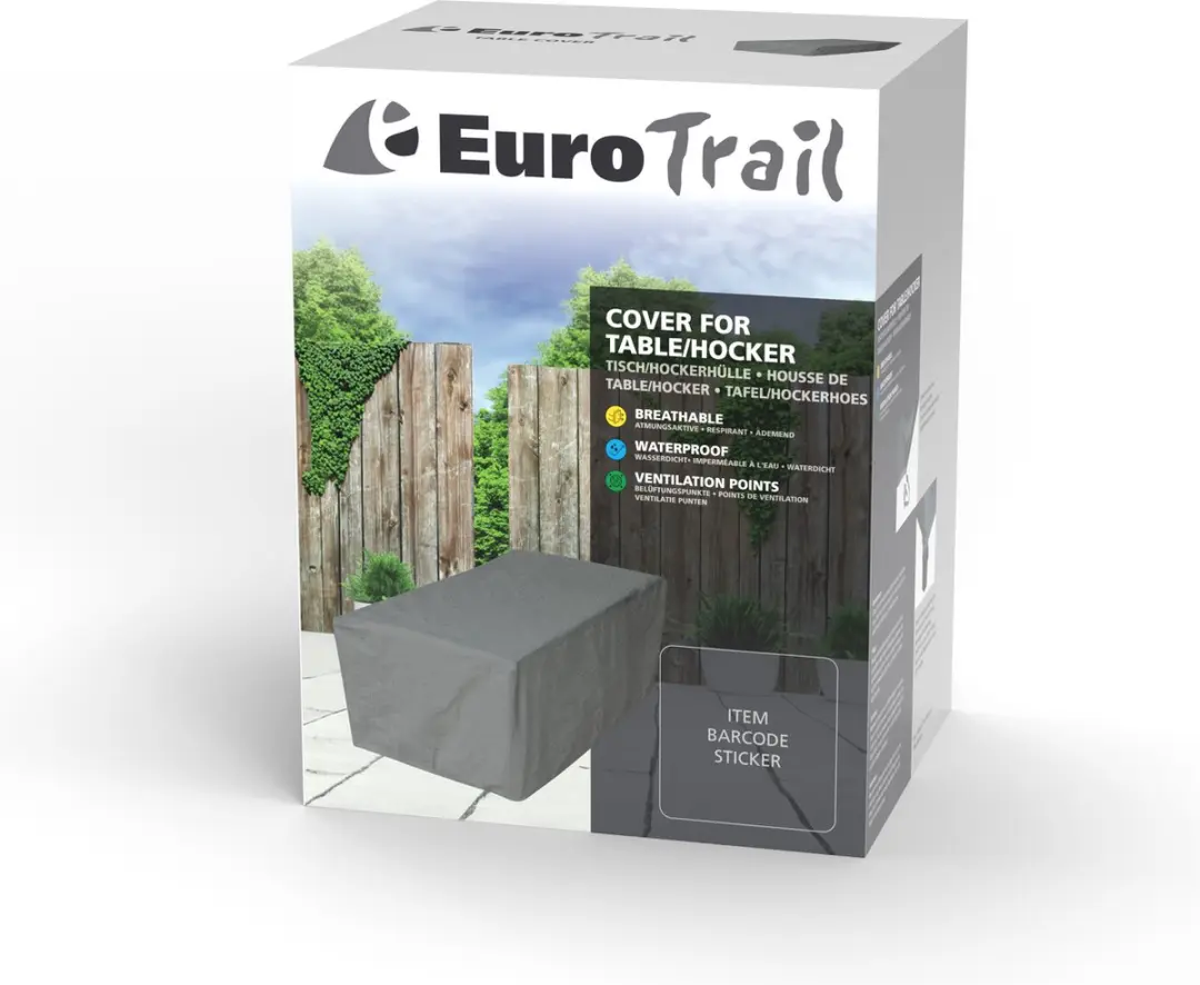 Eurotrail Cantonic Tafelhoes Rechthoekig - Grijs - afbeelding 2 van 5