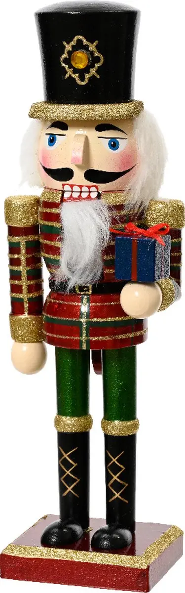 Notenkraker met hoge hoed en cadeau
