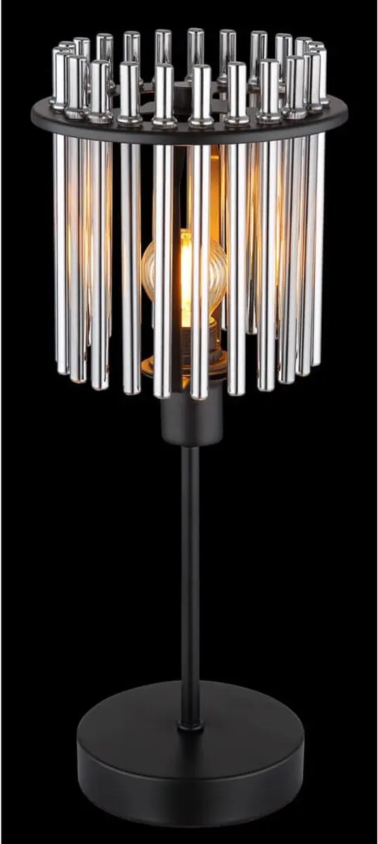 Globo Gorley Tafellamp 15698T - Zwart, Smoke Glas - afbeelding 5 van 6