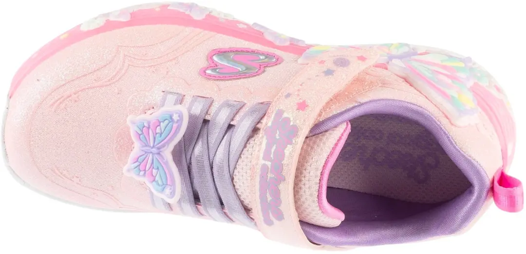 Skechers S-Lights Butterfly Bliss Sneakers - Roze - afbeelding 3 van 5