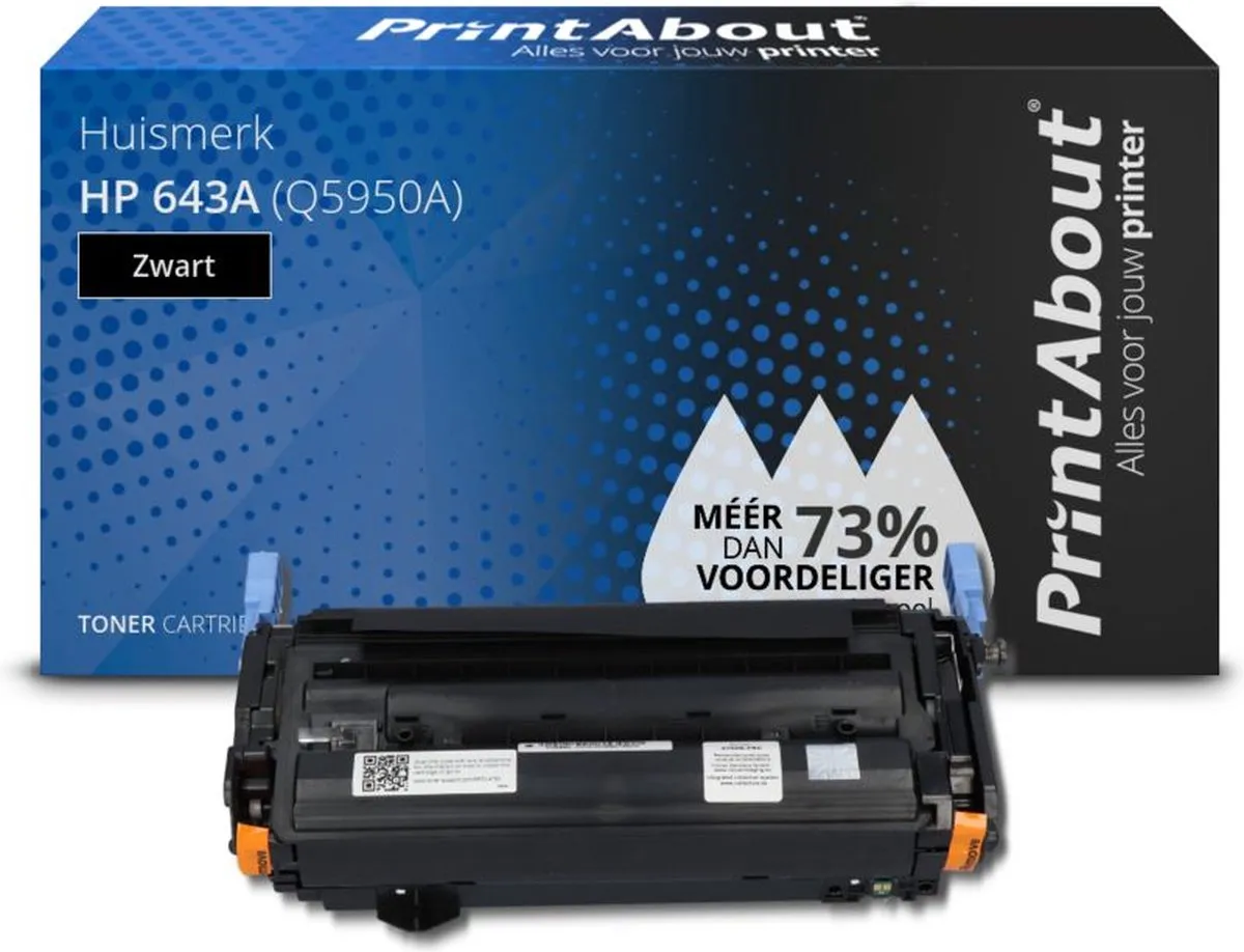PrintAbout HP 643A Q5950A Toner Zwart - 45.500 pagina's