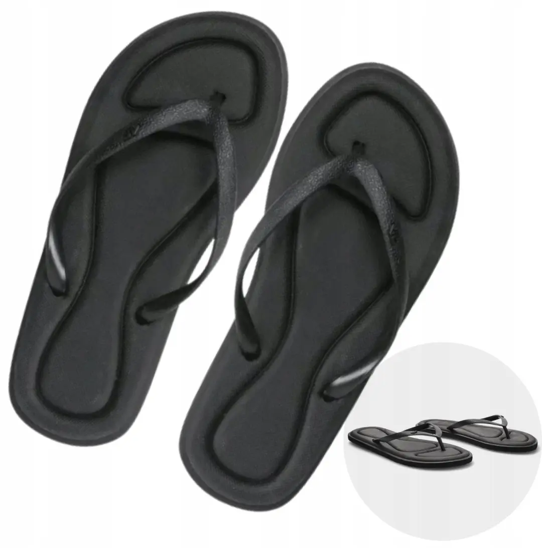 Dames Teenslippers Zwart Zacht Comfortabel Lichtgewicht Maat 38