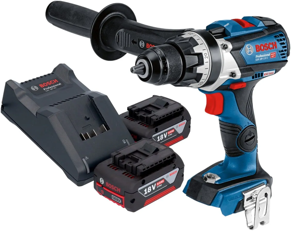 Bosch Professional GSR 18V-110 C Accuboormachine - 110Nm - 25 Instellingen - afbeelding 2 van 6