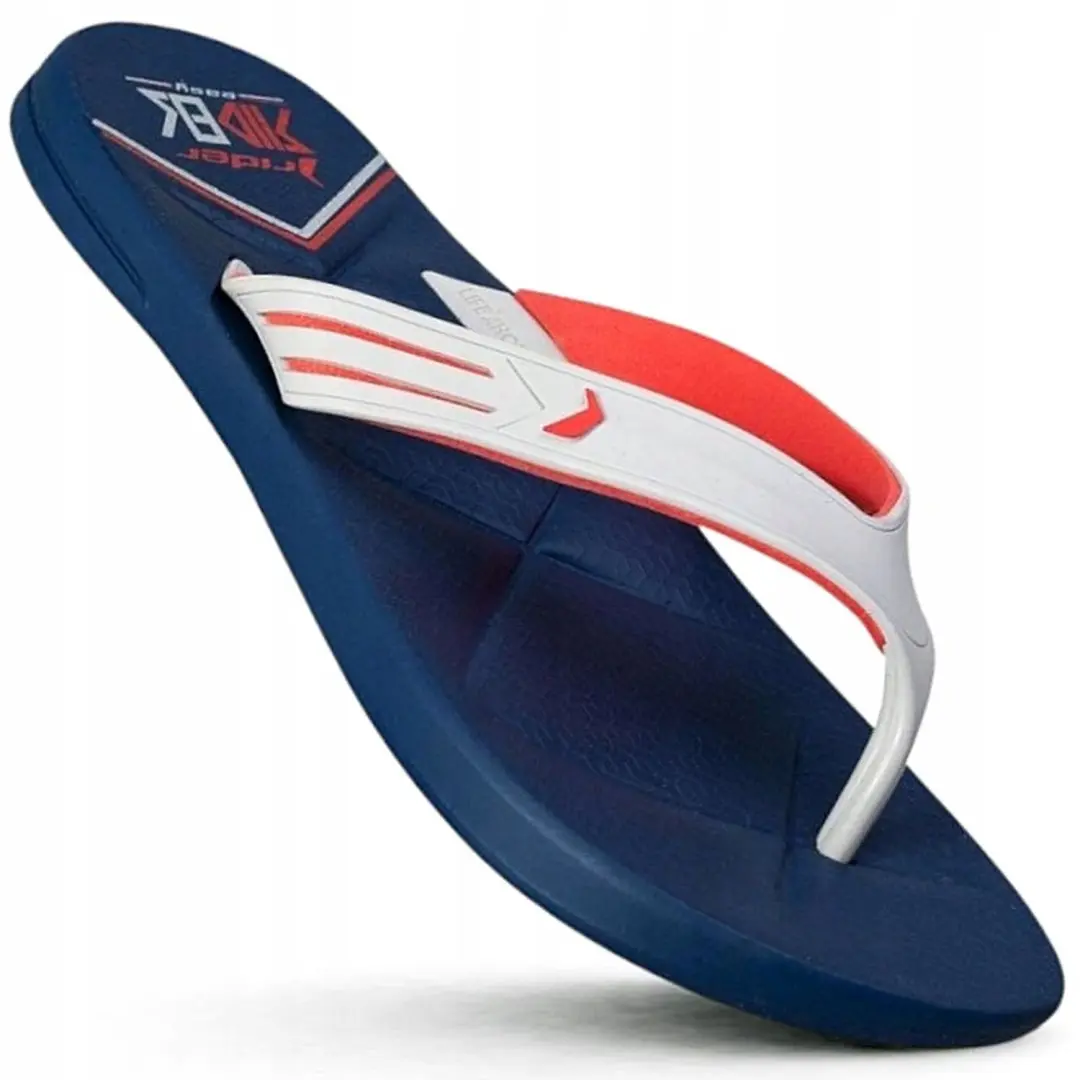 Rider Easy Dedo Heren Slippers Blauw/Wit Maat 39/40
