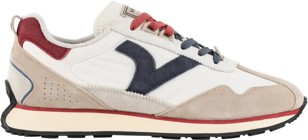 Root gewassen leren lage sneakers