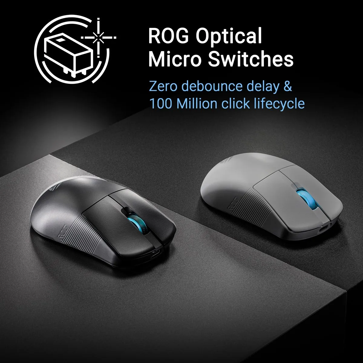 ASUS ROG Harpe Ace Mini Muis 90MP03Z0-BMUA00 - 42000 DPI - Bedraad & draadloos