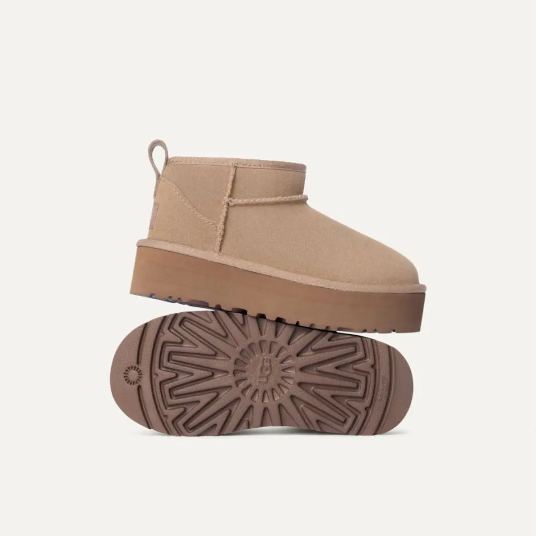 UGG Classic Ultra Mini Platform Jr. Laarzen - Beige - afbeelding 3 van 6