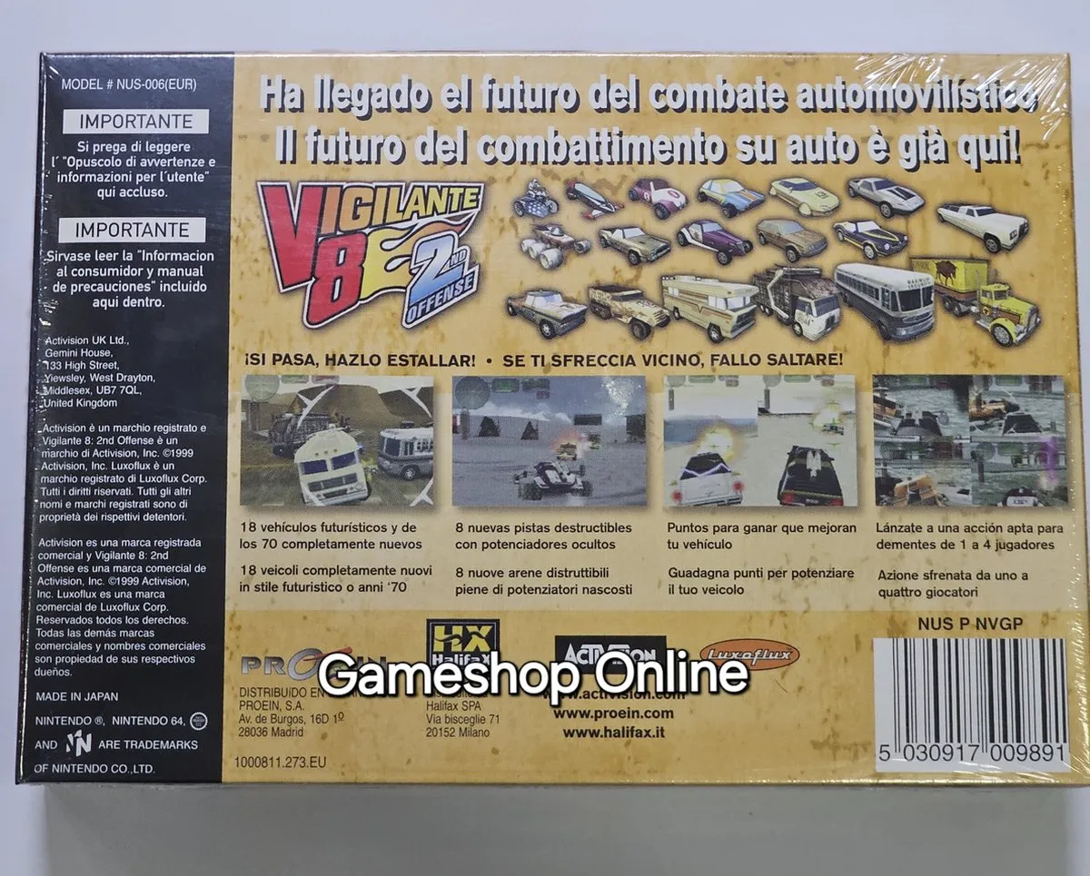 Nintendo Vigilante 8: 2nd Offense - N64 Game