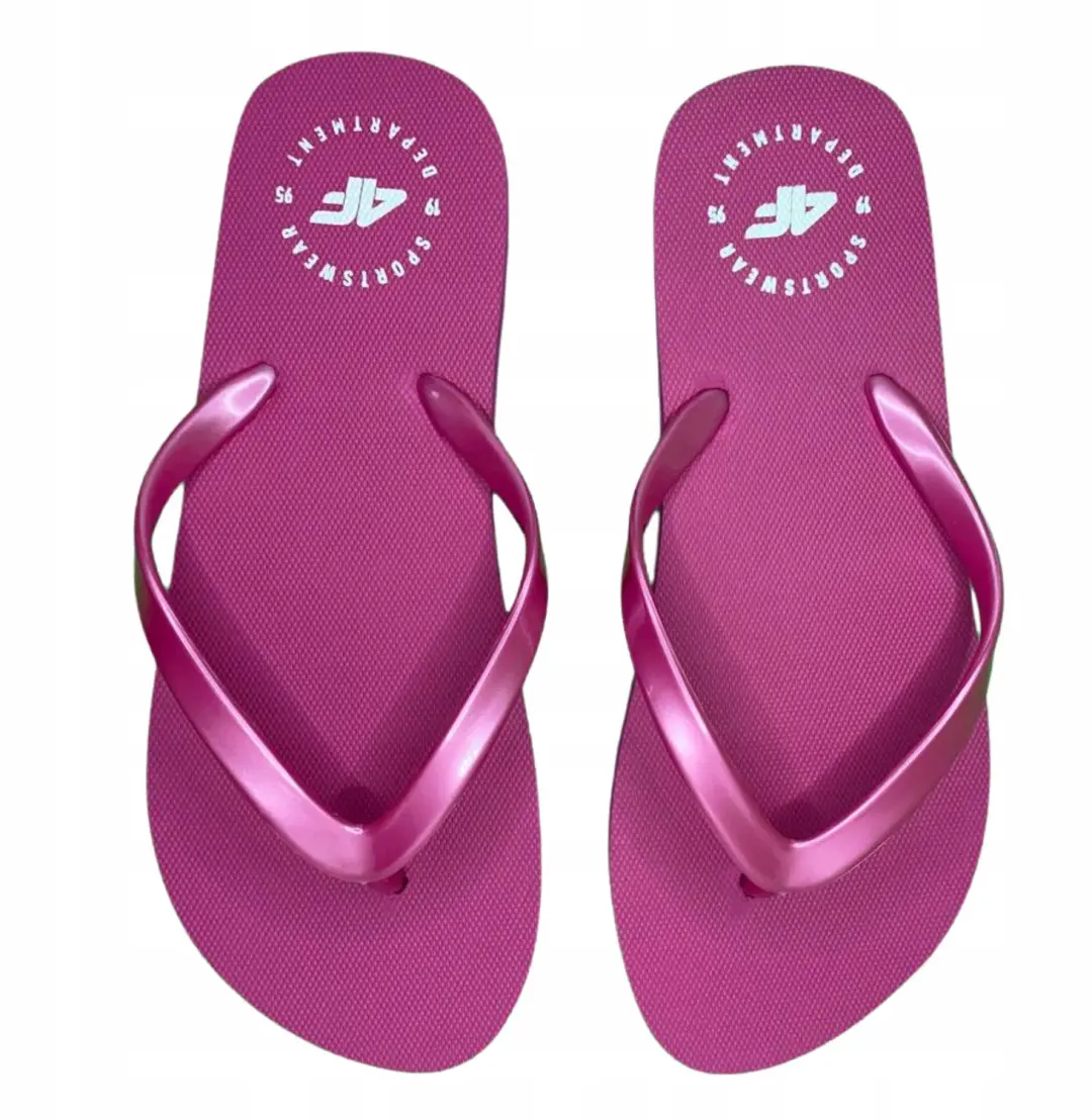 Dames Slippers 4F Fuchsia Lichtgewicht Zomer Badstof Maat 36