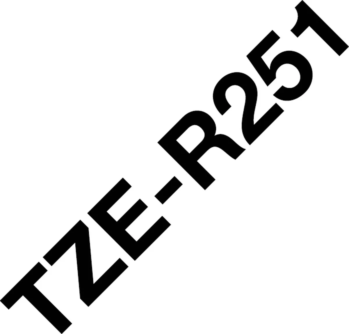 Brother TZE-R251 Printerlint - Zwart