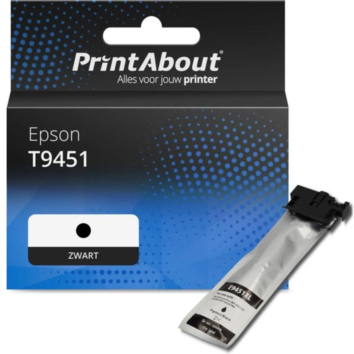 PrintAbout Inktcartridge T9451 Zwart - Hoge capaciteit - 71.2ml