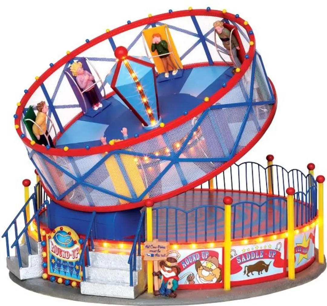 Lemax Round Up Kermisattractie - Verlicht met Animatie - afbeelding 2 van 2