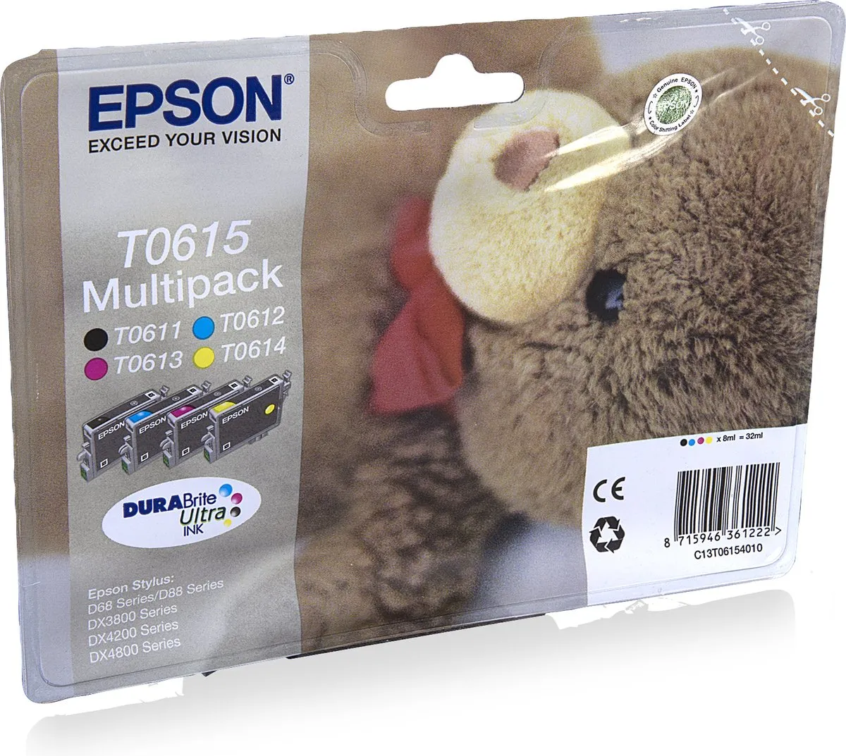 Epson T0615 Inktcartridge - 4 Kleuren 32ml
