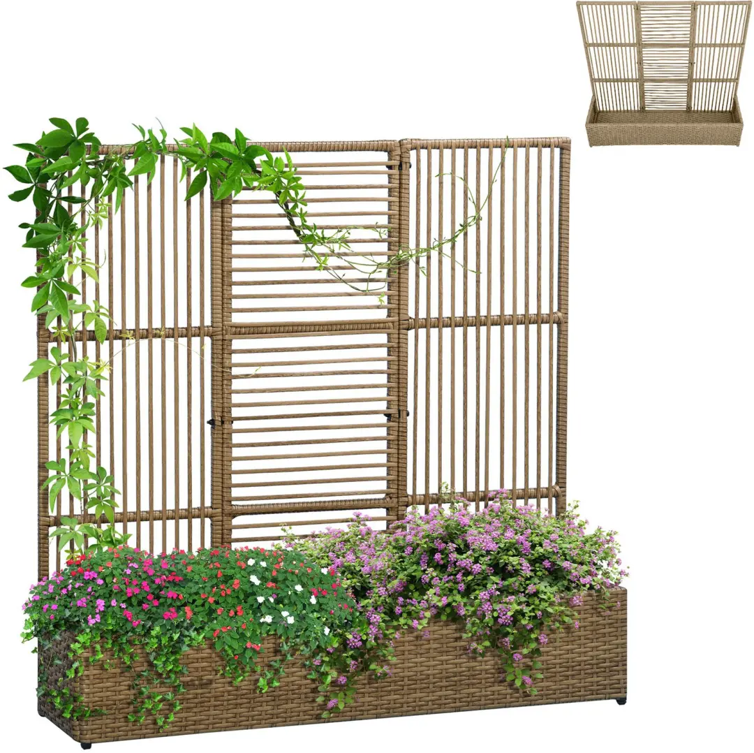 Outsunny Rattan Tuinbed