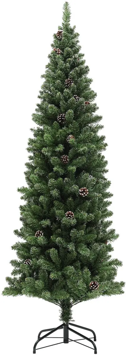 HOMCOM-Kerstboom-70x70x180cm-Kunststof-Groen