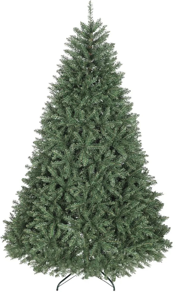 HOMCOM Kunstkerstboom 210 cm, Realistische kerstboom met 2641 beweegbare takken,