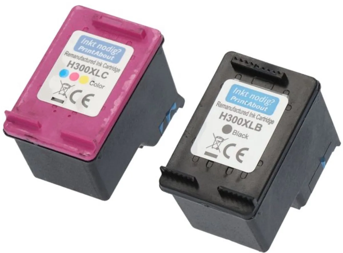 PrintAbout CC641EE-PA2 Inktcartridge - Zwart + 3 Kleuren - 2.050 pagina's