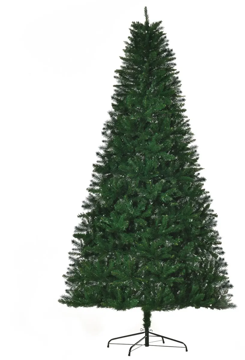 HOMCOM-Kerstboom-PVC-120x120x240cm-Groen