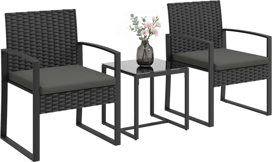 Outsunny Rattan Bistro Set