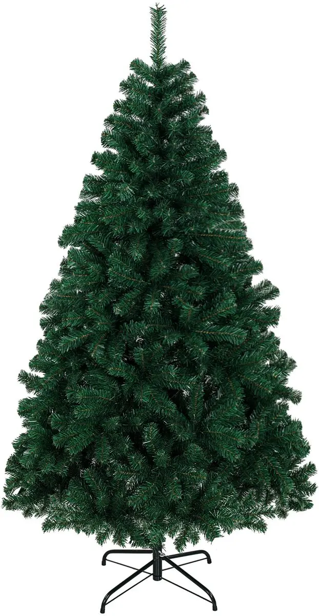 HOMCOM Kunstkerstboom 180 cm, kerstboom met 700 realistische, beweegbare takken,