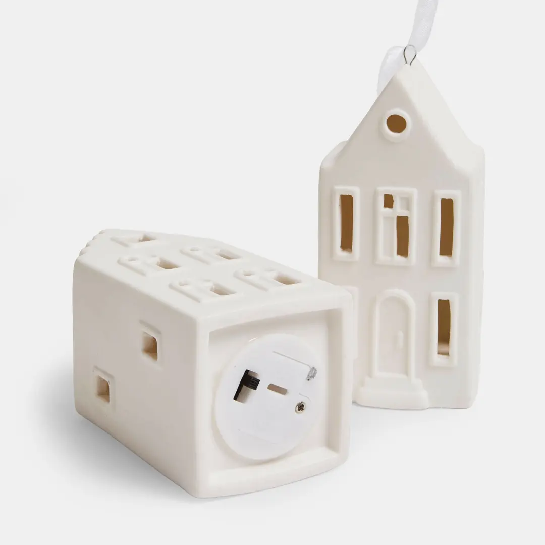 Loberon Cirella Ledhanger Set van 3 - Wit - afbeelding 6 van 6