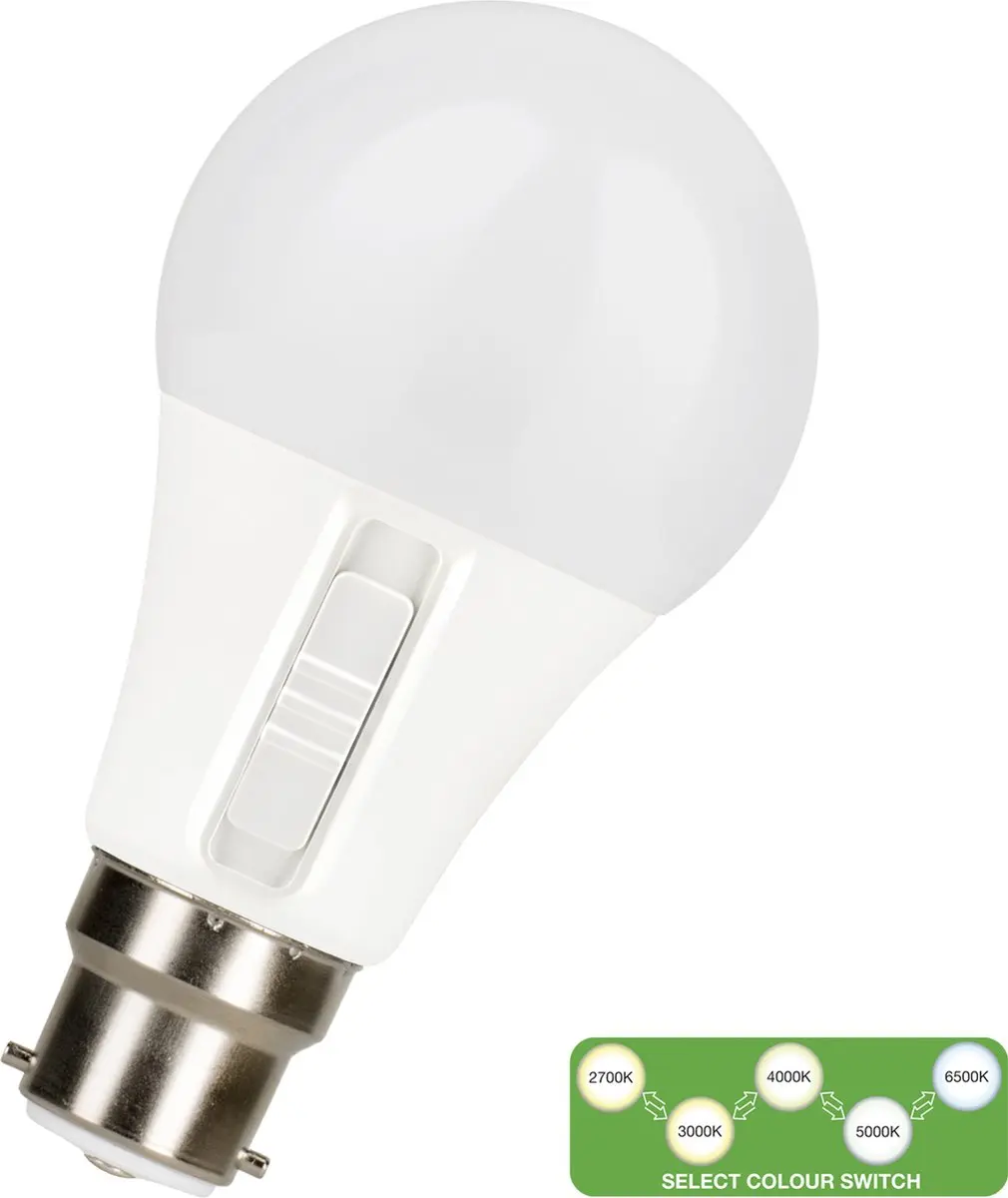 Bailey LED lamp B22d 8.5W 806lm Instelbare lichtkleur Mat Dimbaar