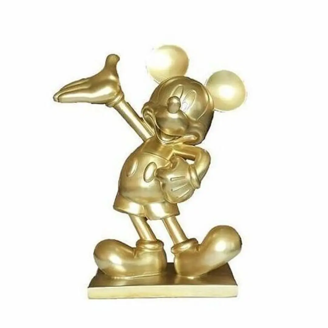 Disney Tuinbeeld 3D Mickey Goud 45cm