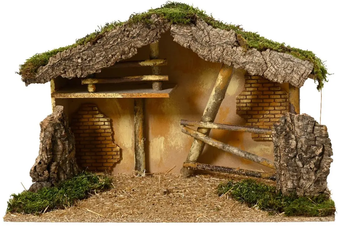 Kaemingk Kerststal Handwerk Hout FSC