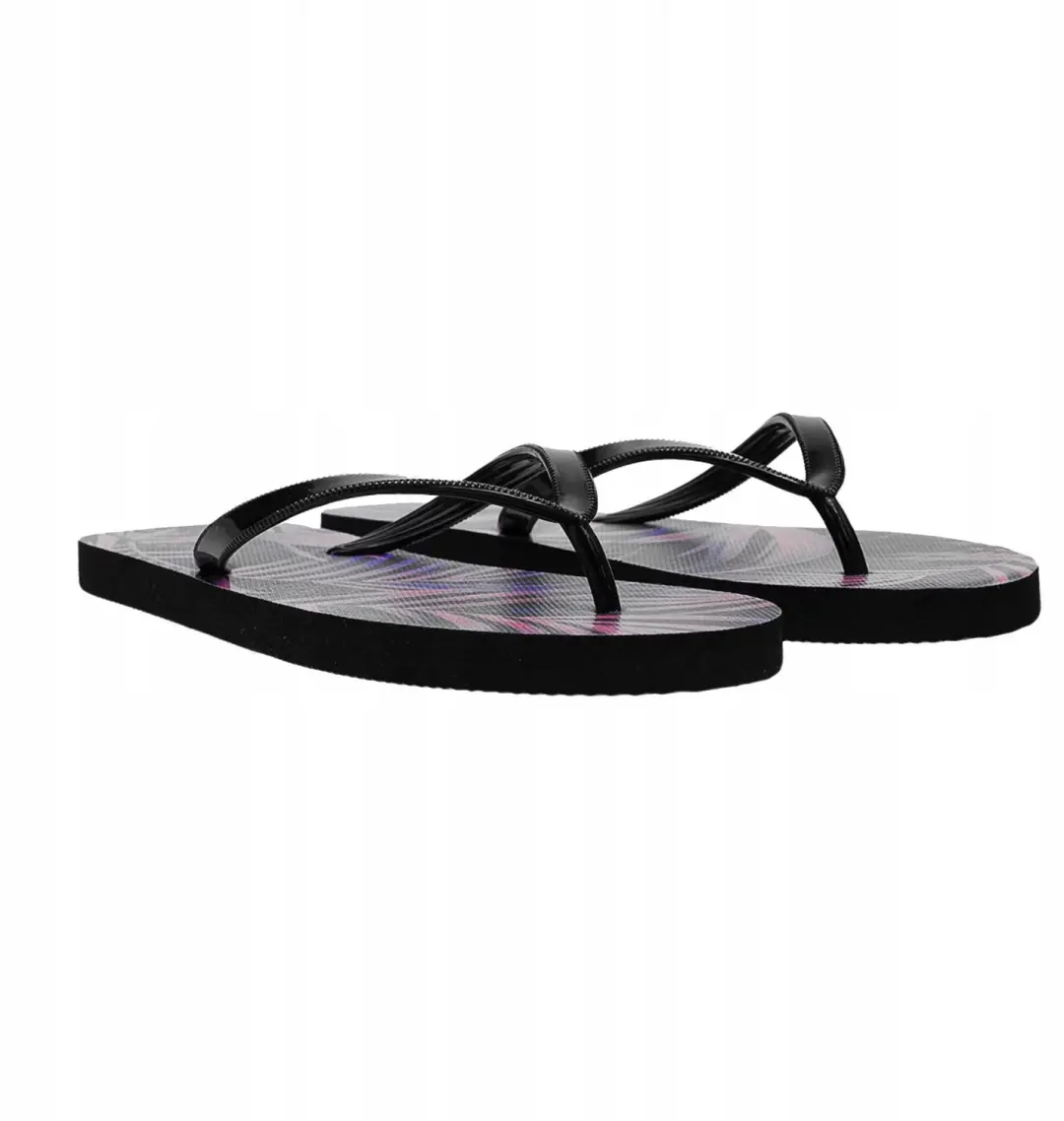 4F Dames Slippers Zwart-Paars