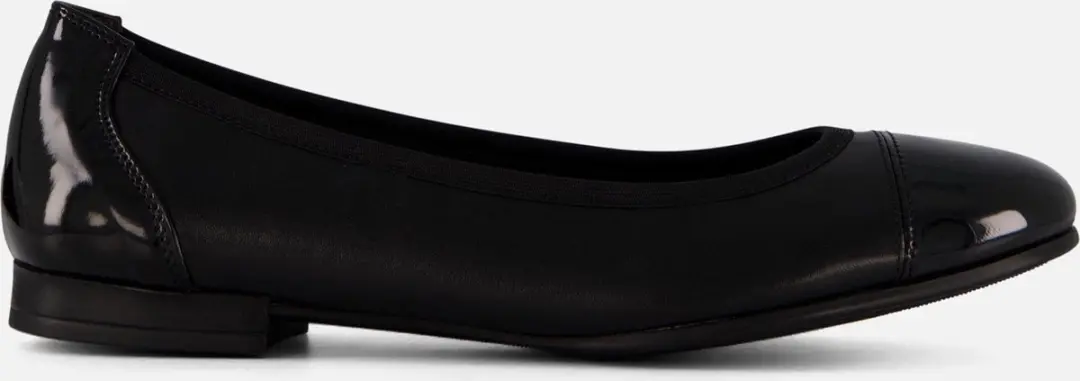 Tamaris Ballerina's zwart Leer