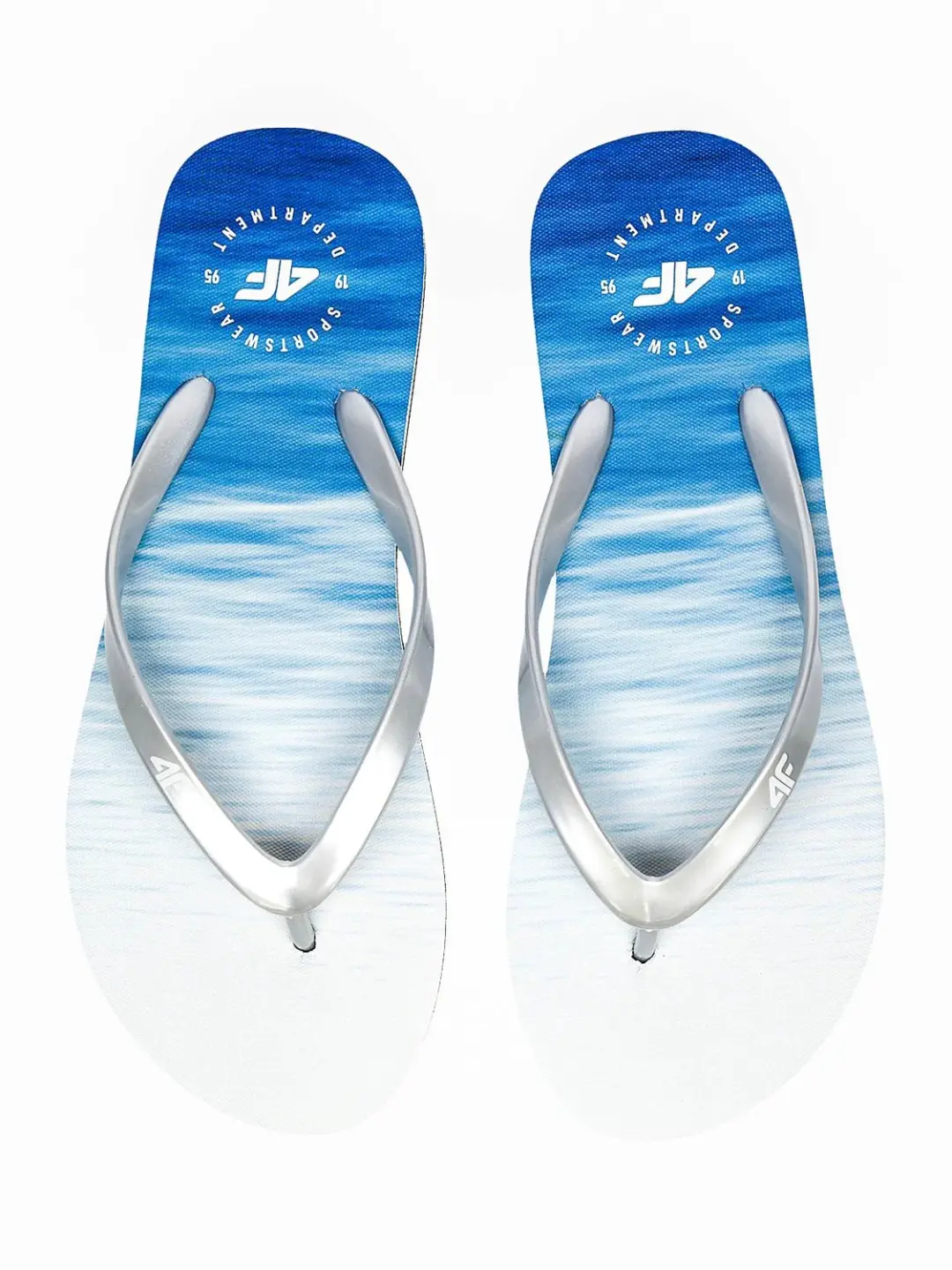 4F Dames Teenslippers Blauw Maat 37