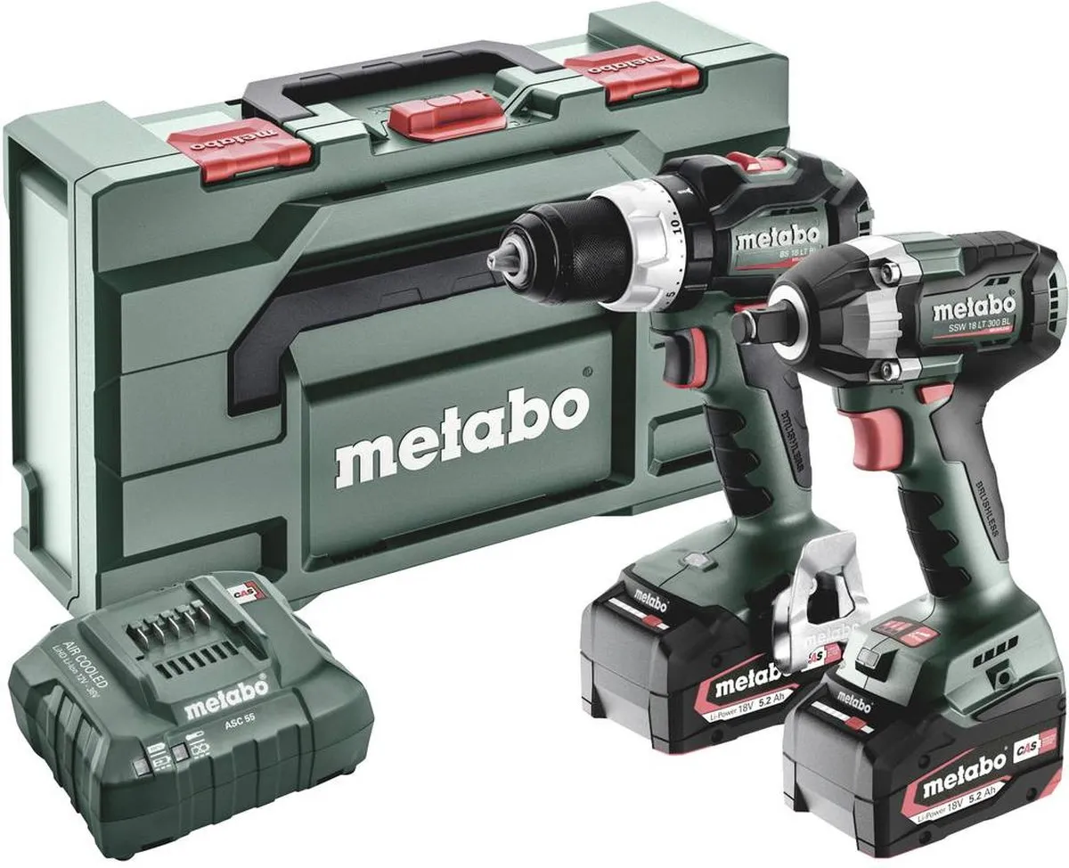 Metabo BSLBL+SSWLT300BL Accu-schroefboormachine 18V