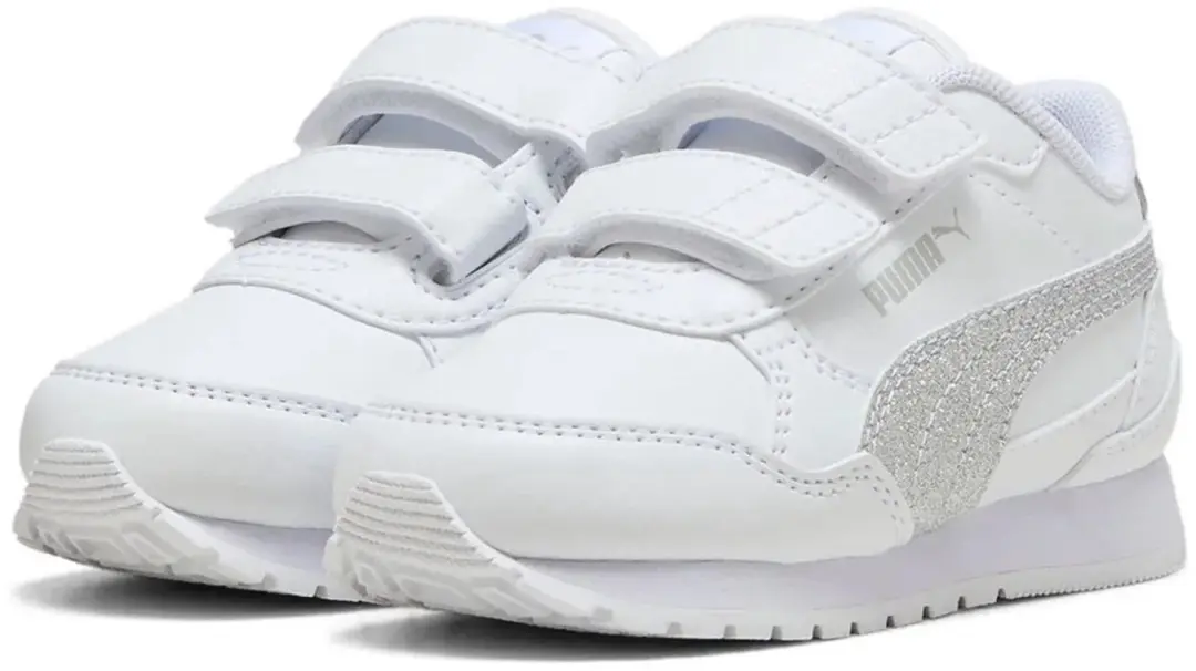 Puma St Runner V4 Sl Glitter V Inf Schoenen Zonder Veters Wit EU 23 Kinderen