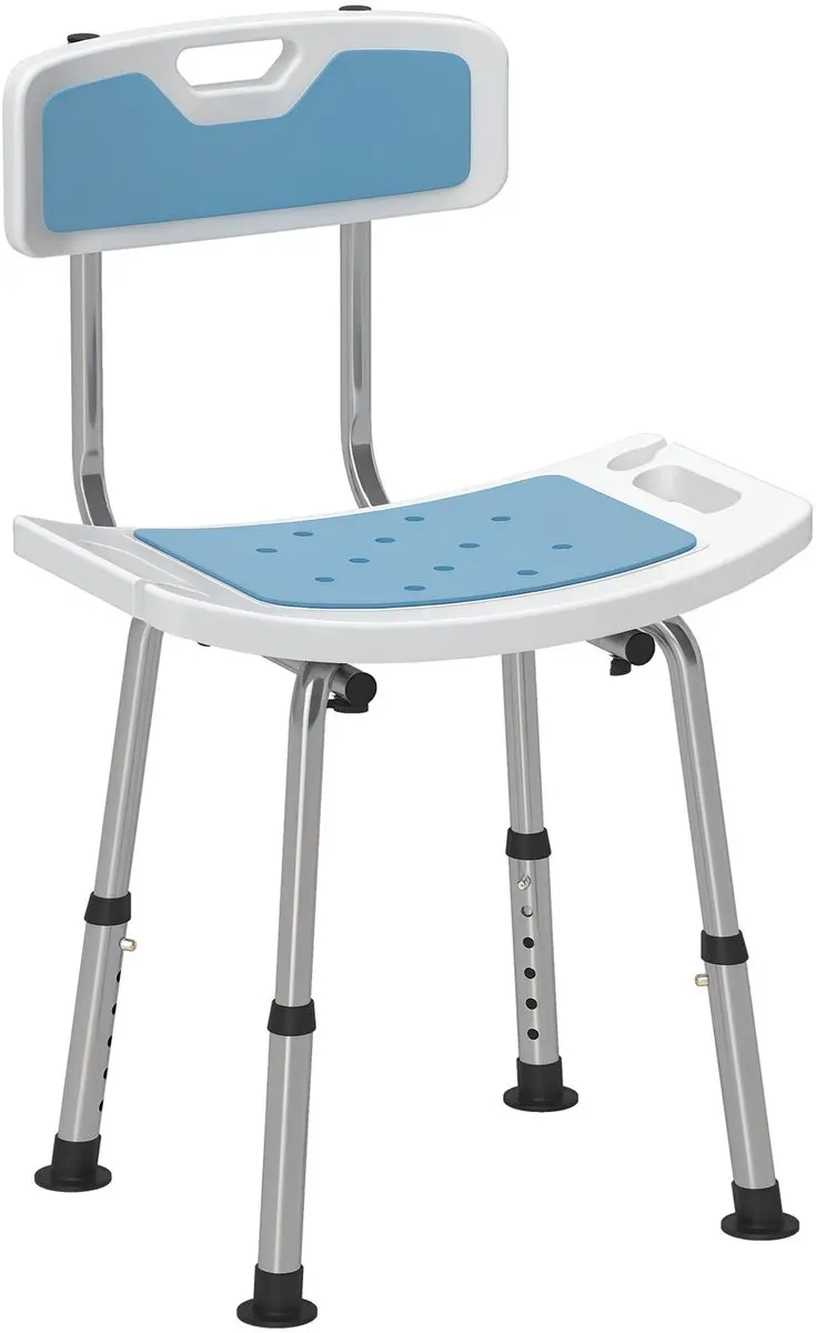 HOMCOM-douchekrukje-HDPE-51,5x49,5x81cm-lichtblauw