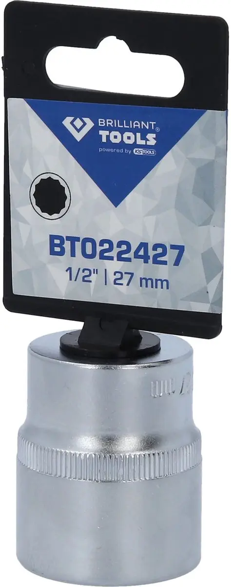 Brilliant Tools BT022427 Twaalfkant Dop 27mm 1/2" - afbeelding 3 van 4