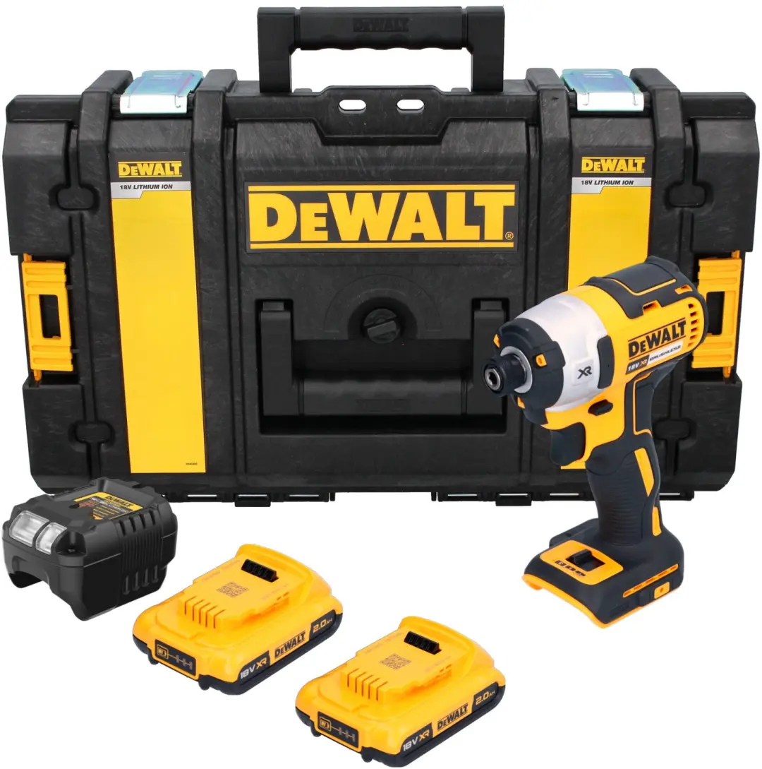 DeWalt DCF 887 D2 accu-slagmoersleutel 18 V 205 Nm 1/4" borstelloos + 2x accu 2,