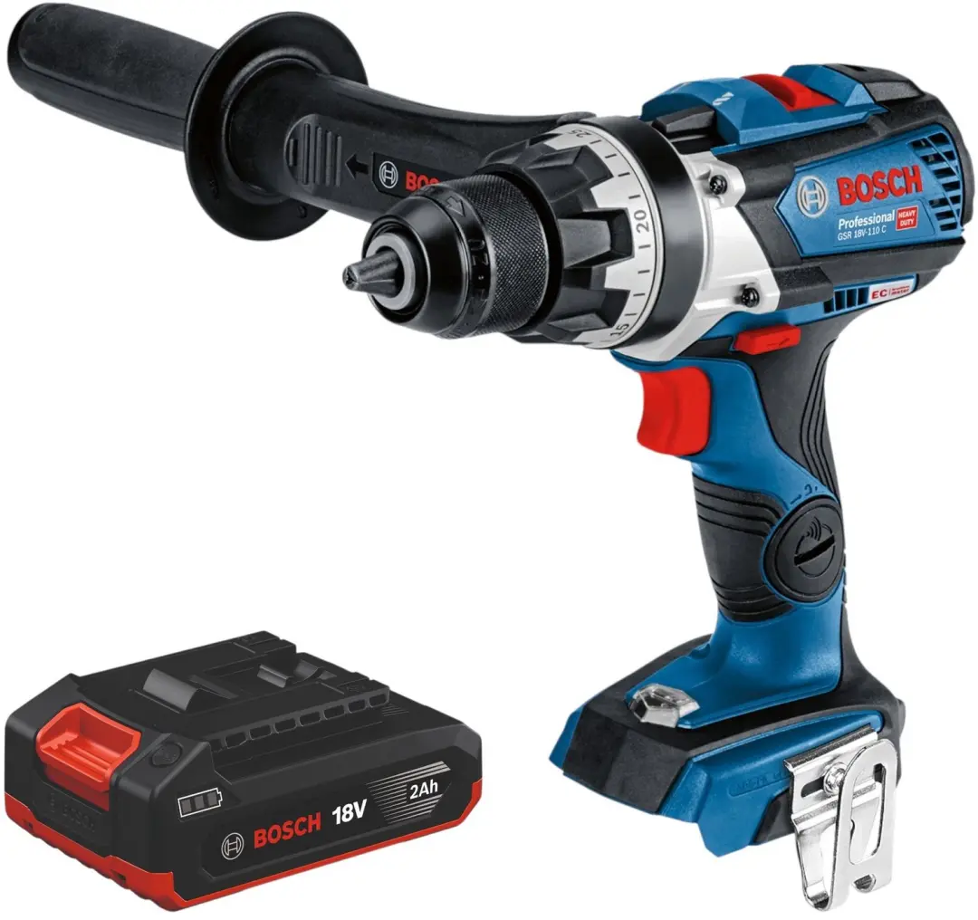 Bosch GSR 18V-110 C Professional accu-boorschroevendraaier 18 V 110 Nm borstello