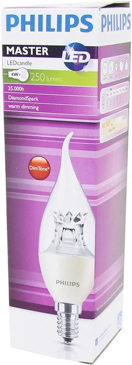 Philips Master LEDcandle 4W E14 Warm wit