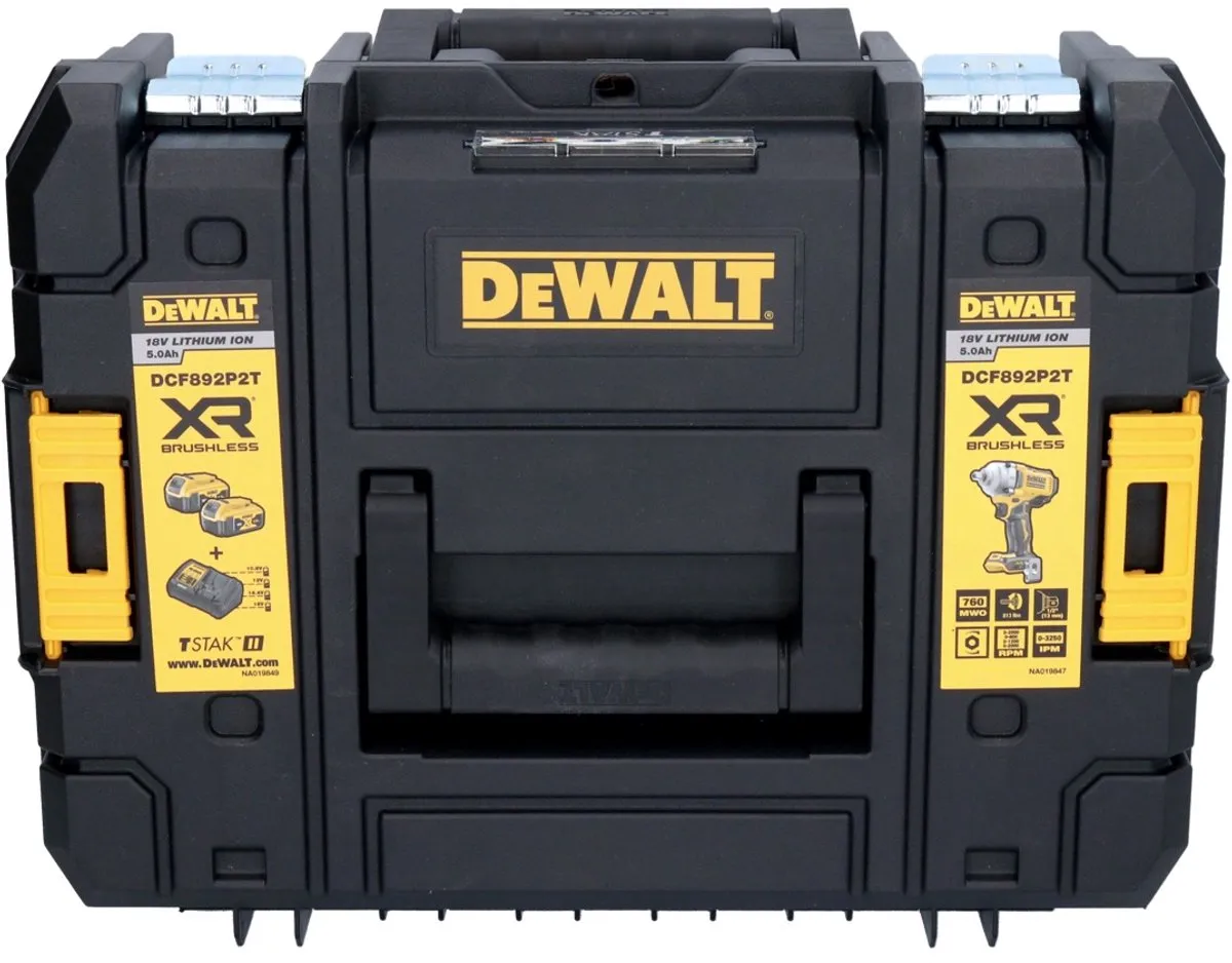 DeWalt DCF 892 NT Accu-slagmoersleutel 18V 813Nm - 1x 2.0Ah Accu - afbeelding 2 van 5